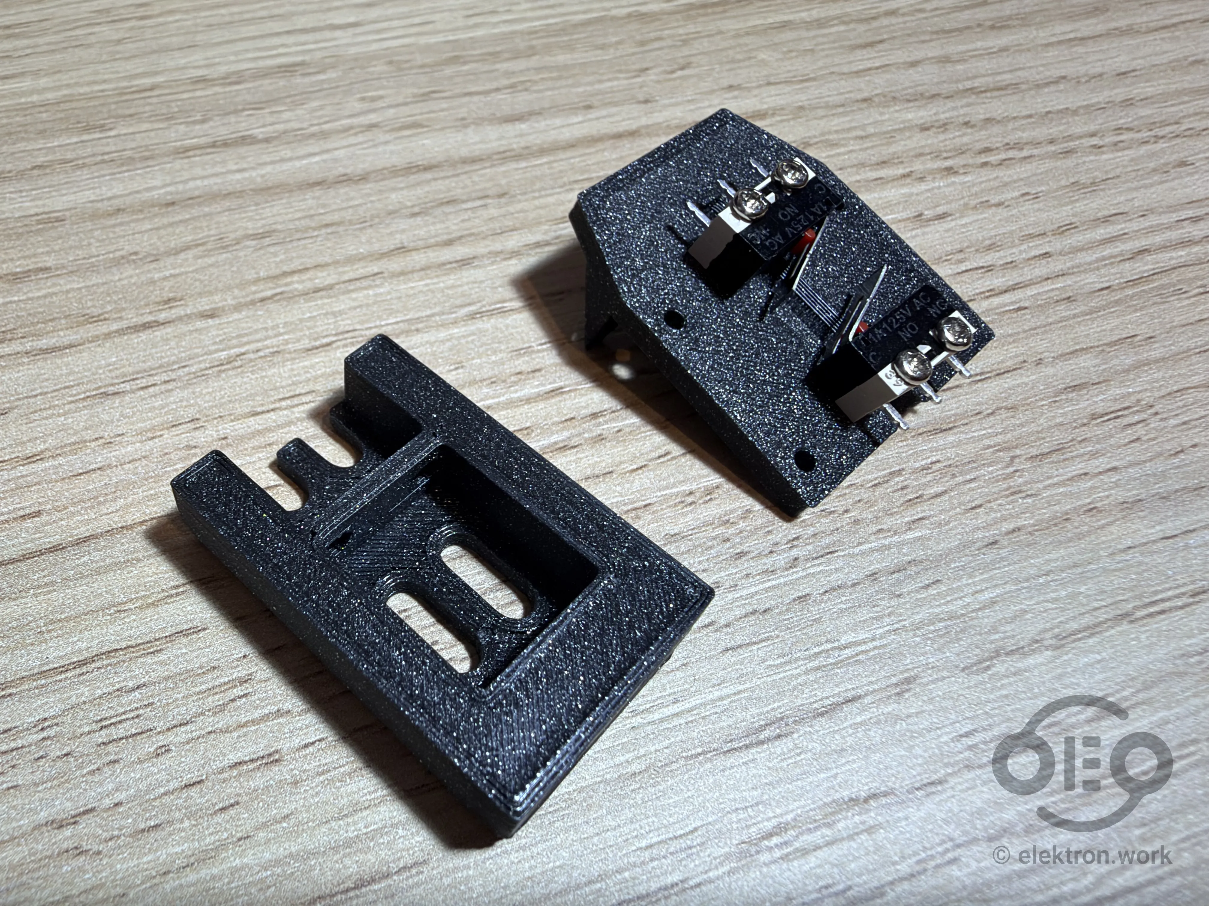 Switch slide mechanism parts slide and switch plate